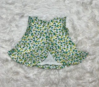 Back Of Floral Scalloped Top