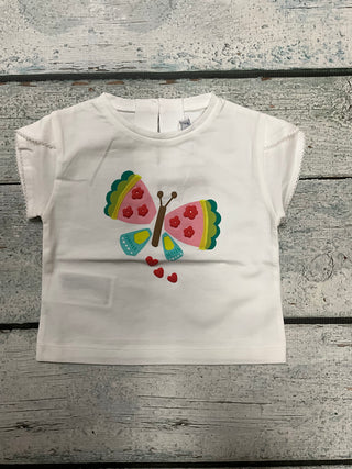 Sweet Butterfly Shirt-130 Kids Tops-Mayoral USA-Baby In Bloom