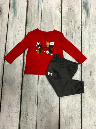 Red Multisport Logo Set-Distress-Under Armour-Baby In Bloom