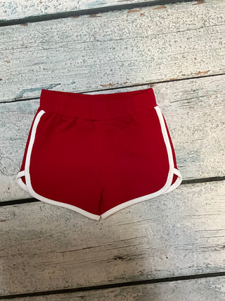 Little Champ Red Retro Athletic Knit Shorts-140 Kids Bottoms-Mayoral USA-Baby In Bloom