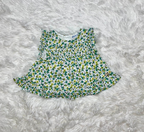 Floral Scalloped Top