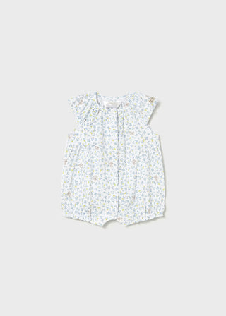 Sweet Meadow Floral Baby Girl Bubble Romper – Soft Breathable Cotton-160 Dress/Romper/Jumpsuit-Mayoral USA-Baby In Bloom