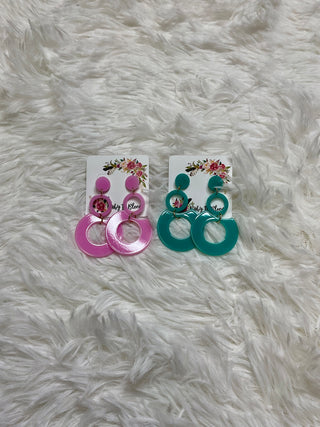Acrylic Multi hoop Earrings-Distress-Suzy Q-Baby In Bloom