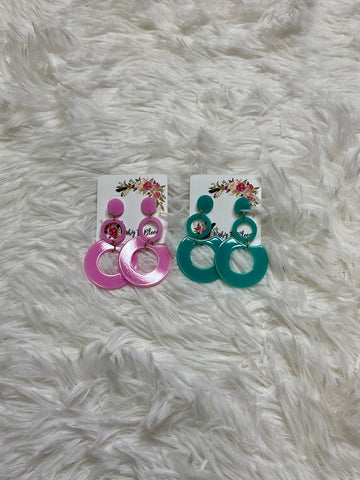 Acrylic Multi hoop Earrings