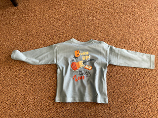Boys' "Turn Up The Volume" 100% Cotton Long Sleeve Graphic Tee-130 Kids Tops-Mayoral USA-Baby In Bloom