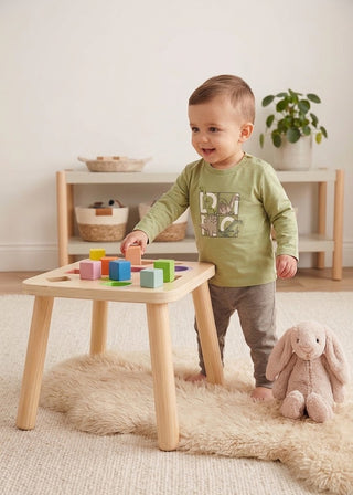 Little Explorer Cotton Dino Long Sleeve Tee-130 Kids Tops-Mayoral USA-Baby In Bloom