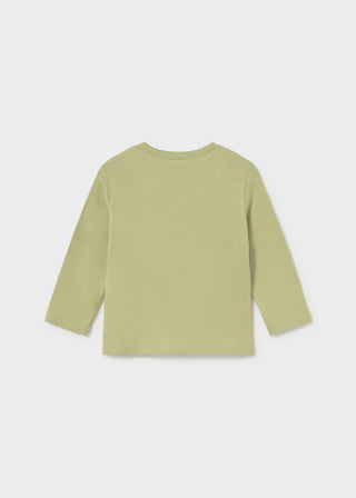 Little Explorer Cotton Dino Long Sleeve Tee-130 Kids Tops-Mayoral USA-Baby In Bloom