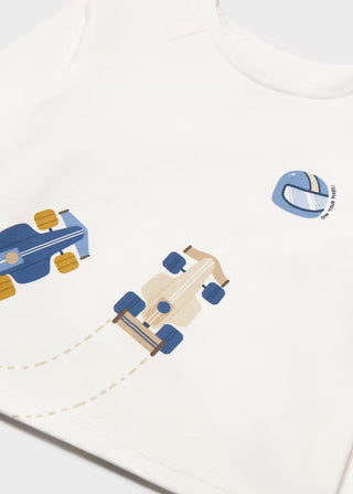 Turbo Race Car 100% Cotton Long-Sleeve Shirt-130 Kids Tops-Mayoral USA-Baby In Bloom
