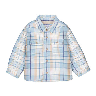 Boys’ Ultra-Soft 100% Cotton Plaid Shacket – Durable All-Season Layer-130 Kids Tops-Mayoral USA-Baby In Bloom