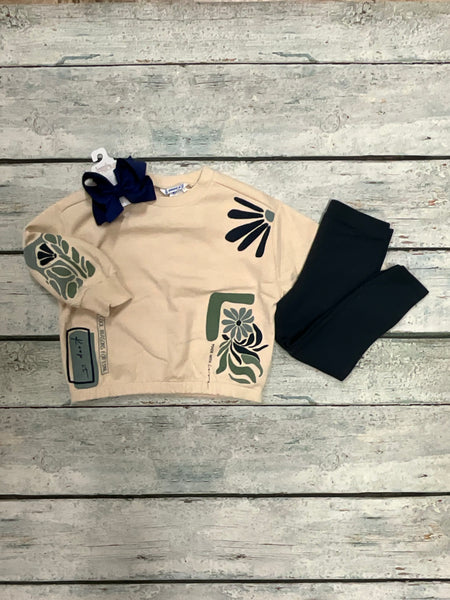Cream Floral Sweater