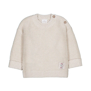 Durable Cotton Chunky Knit Kids Sweater – Easy-On Shoulder Buttons-130 Kids Tops-Mayoral USA-Baby In Bloom