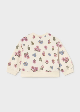 Meadow Bloom Vintage Floral Sweatshirt – Toddler & Girls Pullover-130 Kids Tops-Mayoral USA-Baby In Bloom