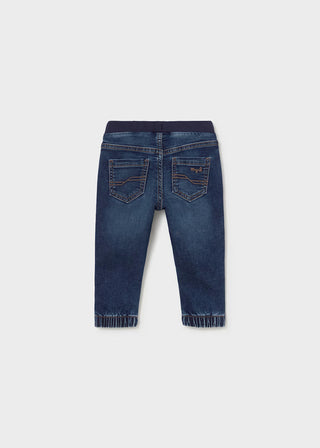Kids’ Premium Pull-On Joggers – Versatile Khaki & Stretch Denim-140 Kids Bottoms-Mayoral USA-Baby In Bloom