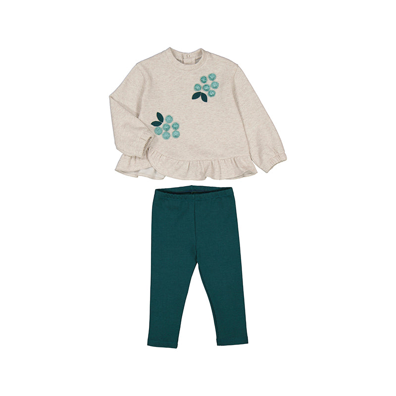 Green Velvet Leggings