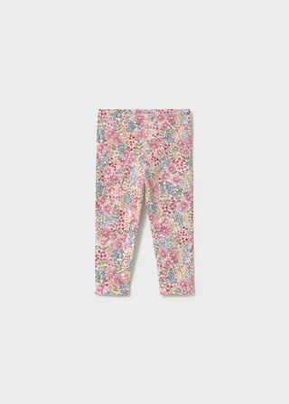 Soft Cotton Floral Print Leggings – Durable Play-Ready Comfort-140 Kids Bottoms-Mayoral USA-Baby In Bloom