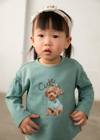 Adorable Little Poodle 2-Piece Puppy Print Outfit Set-150 Kids Sets-Mayoral USA-Baby In Bloom