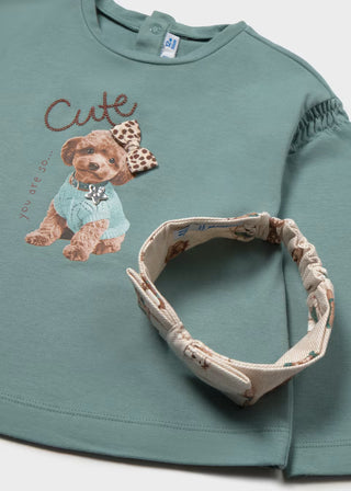 Adorable Little Poodle 2-Piece Puppy Print Outfit Set-150 Kids Sets-Mayoral USA-Baby In Bloom