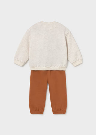 Little Fox "Hello Friend" Embroidered Sweatshirt – Cozy Toddler Pullover-130 Kids Tops-Mayoral USA-Baby In Bloom