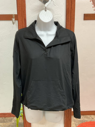 Quarter Zip Pull Over-Distress-Umgee-Baby In Bloom