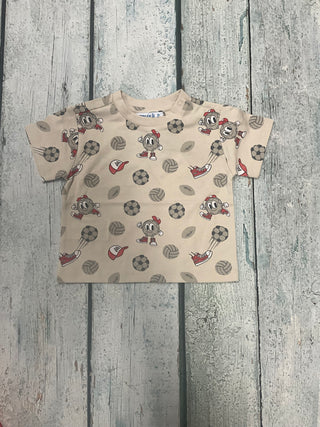 Tan Soccer and Volleyball Shirt-150 Kids Sets-Mayoral USA-Baby In Bloom