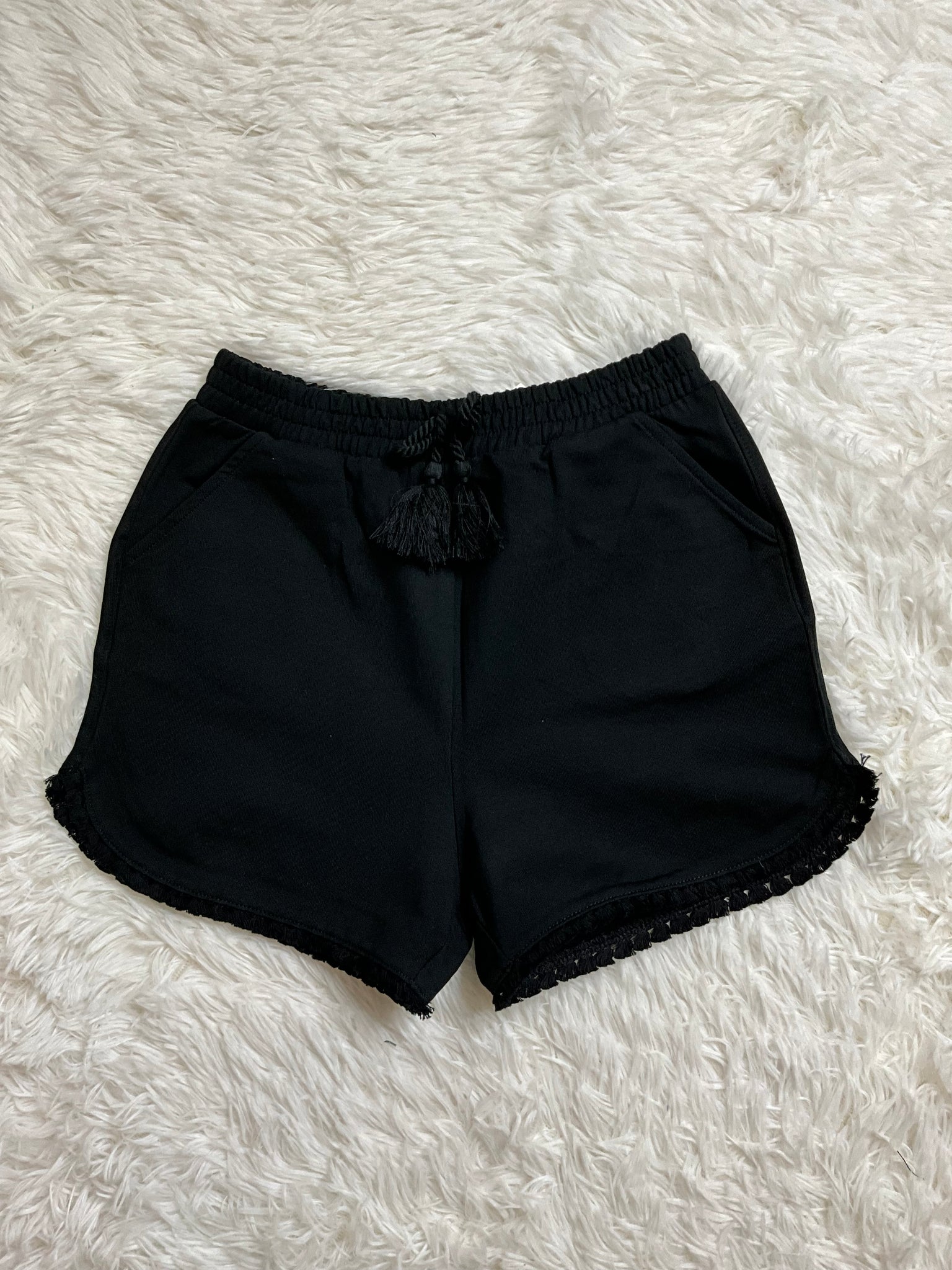 Black Chenille Short