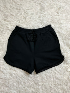 Black Chenille Short