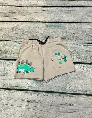 Dino Oatmeal Knit Short