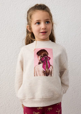 Little Bow Magic: Girls’ Cotton Flare Leggings-140 Kids Bottoms-Mayoral USA-Baby In Bloom