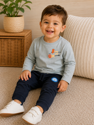 Tough-Play Reinforced Knee Boys Joggers-140 Kids Bottoms-Mayoral USA-Baby In Bloom