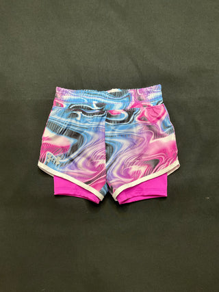 Vivid Magenta Twofer Short 