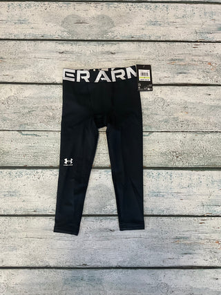 Black Football Leggings-Distress-Under Armour-Baby In Bloom