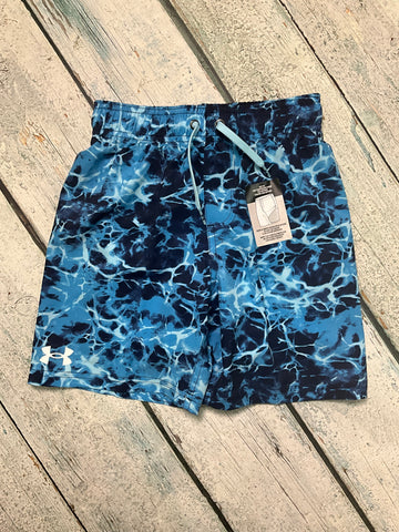 Water Print Short with Compression Short