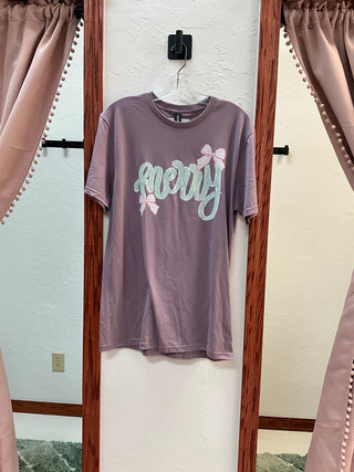 Mauve Merry Shirt-210 Womens Top-Trendy Chic-Baby In Bloom