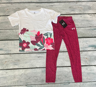White UA Printed Logo Set-Distress-Under Armour-Baby In Bloom