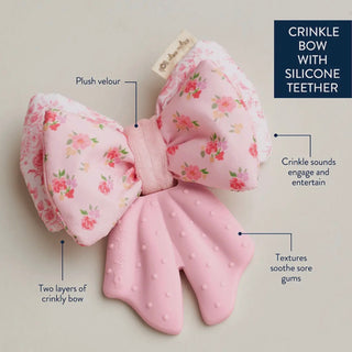 Bow Sweetie Crinkle Teether