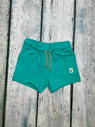 Teal Dino Shorts