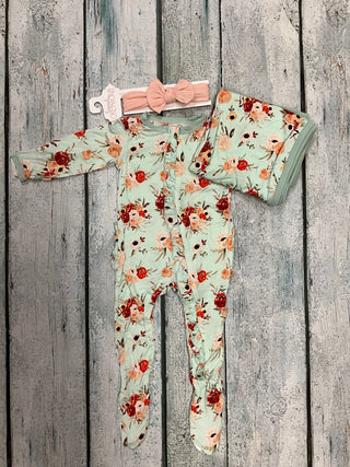 Aloe fall floral swaddle