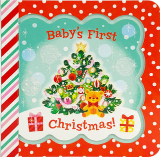 Baby's First Christmas Greeting Card Book-Carryover Winter-Cottage Door-Baby In Bloom