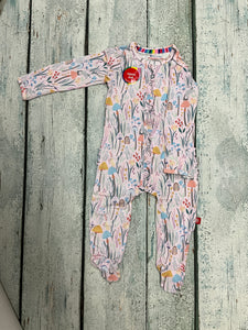 Shroom and bloom Ruffle footie