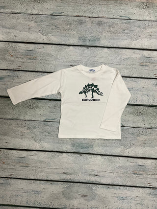 White Dino explorer shirt