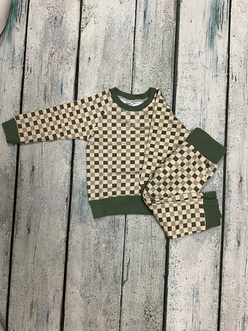 Fern checkered joggers
