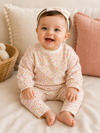 Mayoral Girls’ Floral Sweater-130 Kids Tops-Mayoral USA-Baby In Bloom