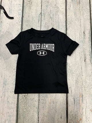 Black wordmark tech shirt