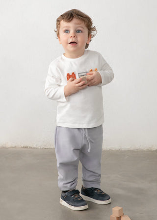 Tough-Play Reinforced Knee Boys Joggers-140 Kids Bottoms-Mayoral USA-Baby In Bloom