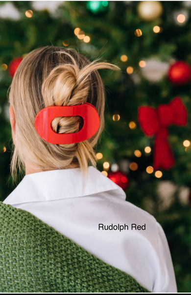 Rudolph Red Large Round Clip