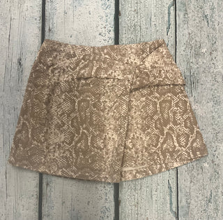 Snake Print Twill Skirt-140 Kids Bottoms-Mayoral USA-Baby In Bloom