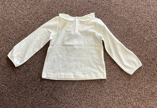 Soft Cotton Fairy Ruffle Long Sleeve Shirt-130 Kids Tops-Mayoral USA-Baby In Bloom