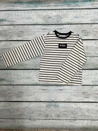 Oversize Stripe Shirt-Distress-Mayoral USA-Baby In Bloom