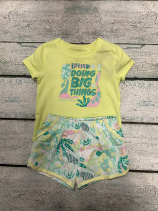 Fade Green Woven Printed Short Set-150 Kids Sets-Under Armour-Baby In Bloom