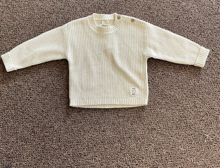 Durable Cotton Chunky Knit Kids Sweater – Easy-On Shoulder Buttons-130 Kids Tops-Mayoral USA-Baby In Bloom